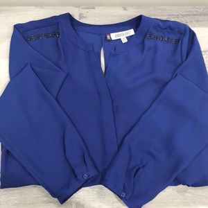 Jennifer Lopez Blouse w/Jeweled accents